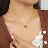 S925 Sterling Silver Loop Necklace Irregular Jewelry Wedding Gift