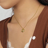 S925 Sterling Silver Loop Necklace Irregular Jewelry Wedding Gift