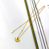 WPB S925 Sterling Silver Necklace Women's Fan Small Skirt Necklace
