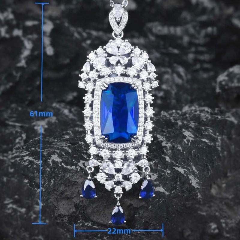 Women's Natural Sapphire Collar Chain Jewelry