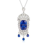 Women's Natural Sapphire Collar Chain Jewelry