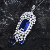 Women's Natural Sapphire Collar Chain Jewelry