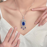 Women's Natural Sapphire Collar Chain Jewelry