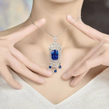Women's Natural Sapphire Collar Chain Jewelry