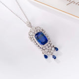 Women's Natural Sapphire Collar Chain Jewelry