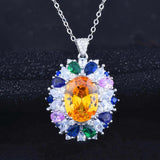 Yellow Diamond Necklace for Women