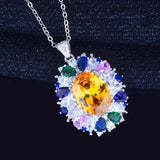 Yellow Diamond Necklace for Women