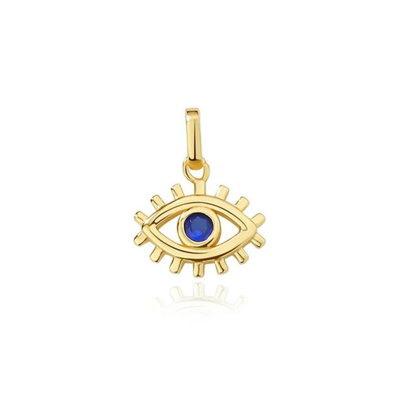 S925 Sterling Silver Devil's Eye Necklace Pendant