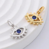 S925 Sterling Silver Devil's Eye Necklace Pendant