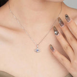 S925 Sterling Silver Devil's Eye Necklace Pendant