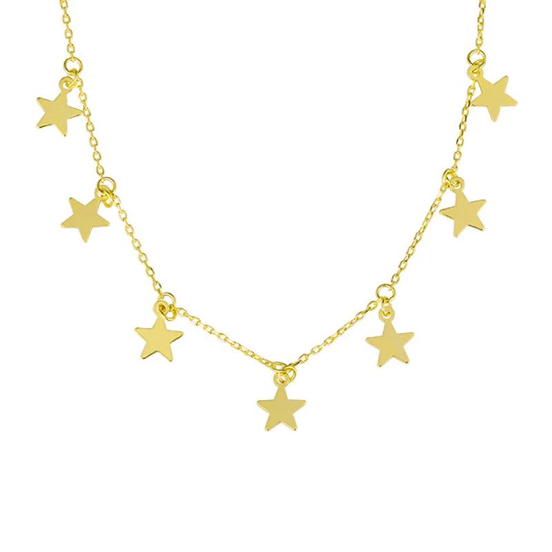 S925 Star Necklace for Women Holiday Wedding
