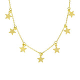 S925 Star Necklace for Women Holiday Wedding
