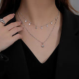 S925 Star Necklace for Women Holiday Wedding