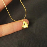 S925 Sterling Silver Heart Necklace for Women
