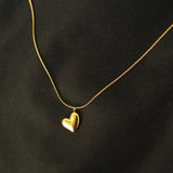 S925 Sterling Silver Heart Necklace for Women