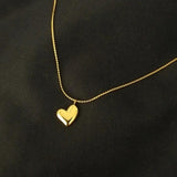 S925 Sterling Silver Heart Necklace for Women