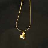 S925 Sterling Silver Heart Necklace for Women