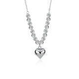 Heart Beads Clavicle Chains Necklace for Women