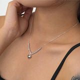 Heart Beads Clavicle Chains Necklace for Women
