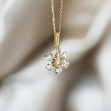 S925 Snowflake Necklace Women Clavicle Chain Pendant