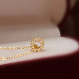 S925 Sterling Silver Cylinder Necklace Women Necklace Diamond Pendants
