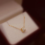 S925 Sterling Silver Cylinder Necklace Women Necklace Diamond Pendants