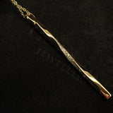 S925 Sterling Silver Twist Necklace Women Necklace Diamond Pendants