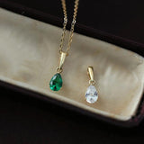 925 Silver Necklace Zircon Diamond Pendant High Carbon Women's Jewelry