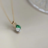 925 Silver Necklace Zircon Diamond Pendant High Carbon Women's Jewelry