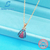 S925 Silver Beetle Collarbone Necklace with Zircon Inlay