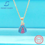 S925 Silver Beetle Collarbone Necklace with Zircon Inlay