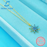 S925 Silver Necklace Girls Collarbone Chain