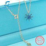 S925 Silver Necklace Girls Collarbone Chain