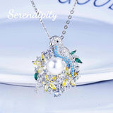 Parrot Necklace Forest Zircon Female Brilliant Jewelry Wedding