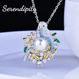 Parrot Necklace Forest Zircon Female Brilliant Jewelry Wedding