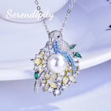 Parrot Necklace Forest Zircon Female Brilliant Jewelry Wedding