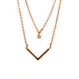 TKJ Silver 925 V Shape Necklace Party