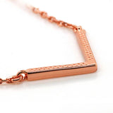 TKJ Silver 925 V Shape Necklace Party