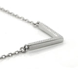 TKJ Silver 925 V Shape Necklace Party