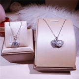 Natural Shell Pendant 925 Sterling Silver Necklace