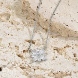 Zircon Necklace S925 Sterling Silver Classic Women Jewelry