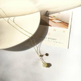 Hetian Jade Lucky Bead Pendant Necklace Crystal Necklace Gift
