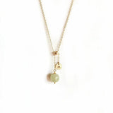 Hetian Jade Lucky Bead Pendant Necklace Crystal Necklace Gift