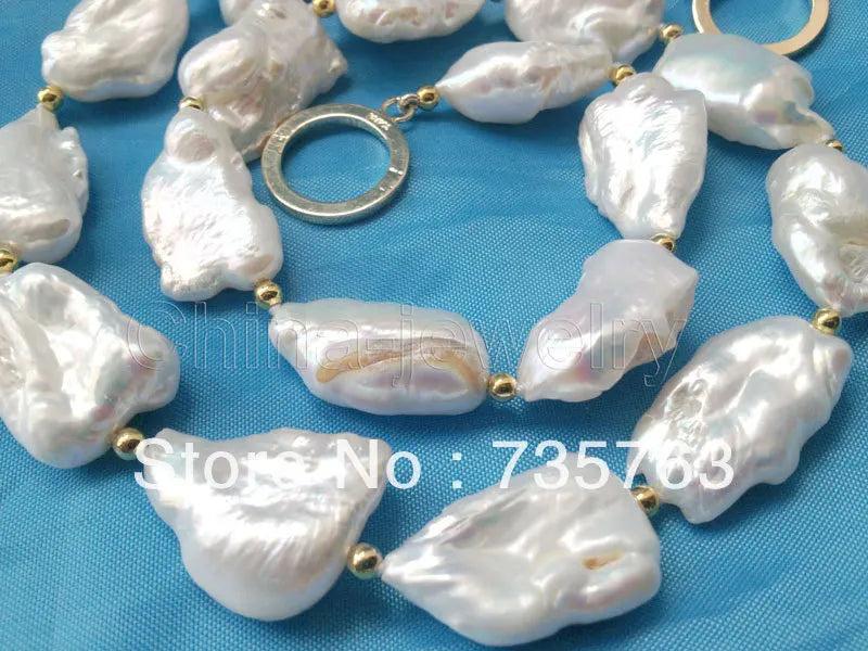 Baroque FW Pearl Necklace, 23mm Reborn Keshi
