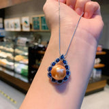 925 Silver Pearl Pendant Necklace Wedding Gift