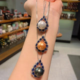 925 Silver Pearl Pendant Necklace Wedding Gift