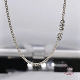 Vintage Thai Silver Doudou Necklace Women 925 Sterling Silver