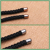 Jade 925 Silver Four-leaf Clover Pendant Rope Lanyard