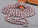 Lavender Pearl Necklace 7-8mm 3-Strand