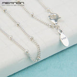 925 Sterling Silver Beaded Necklace Chain Fine Jewelry